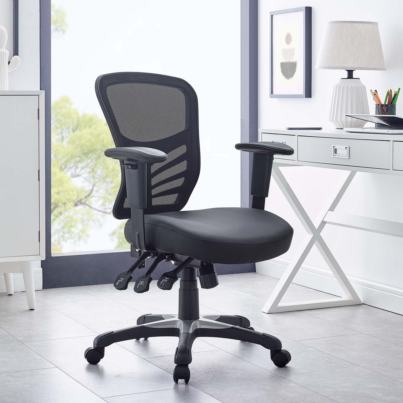 Montra Eco-Leather Office Chair, Black