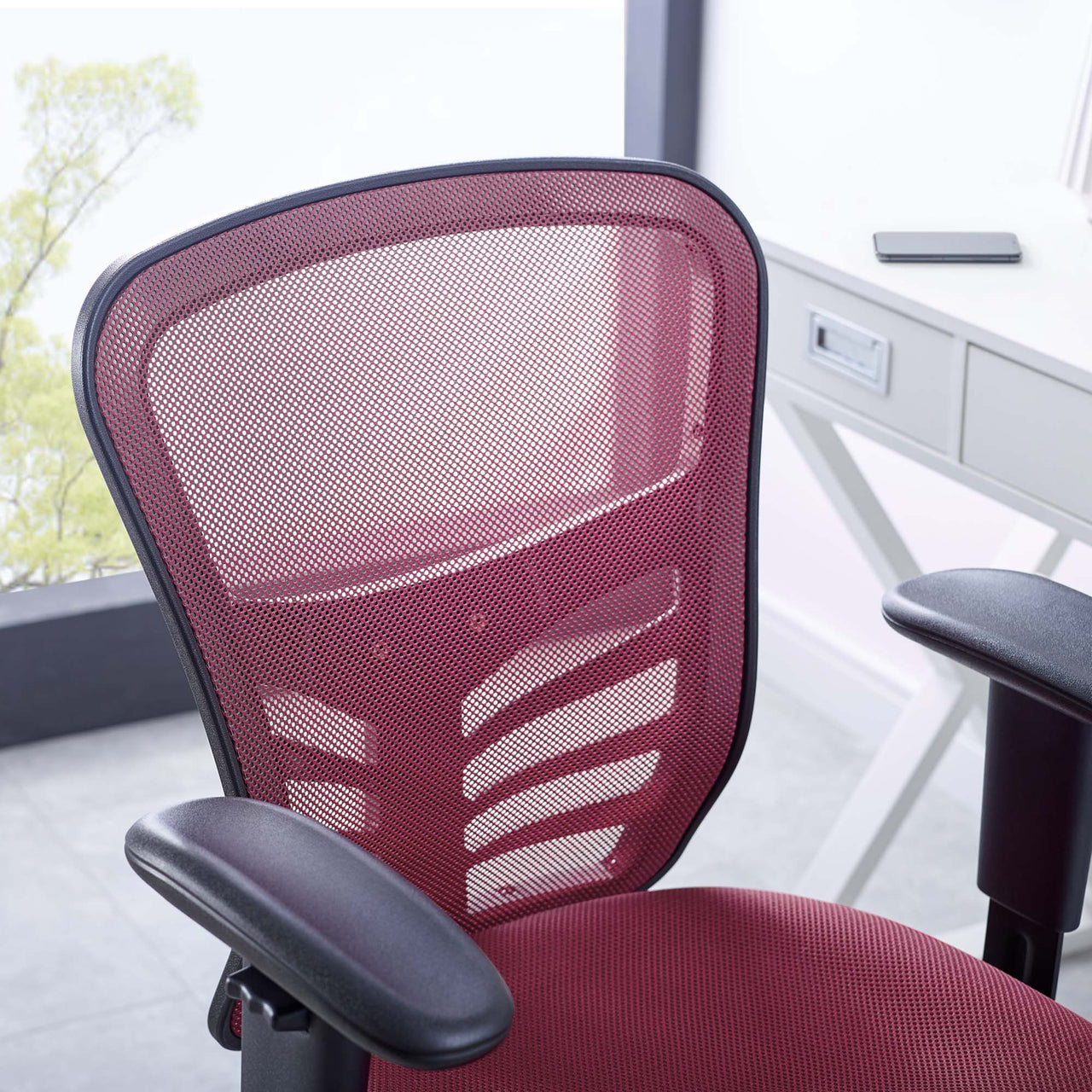 Montra Breathable Office Chair, Red
