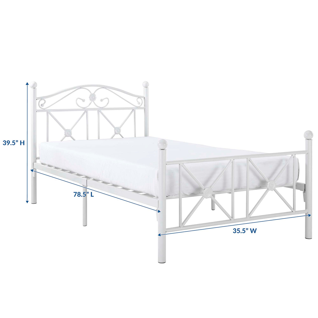 Sorwyn Twin Bed, White