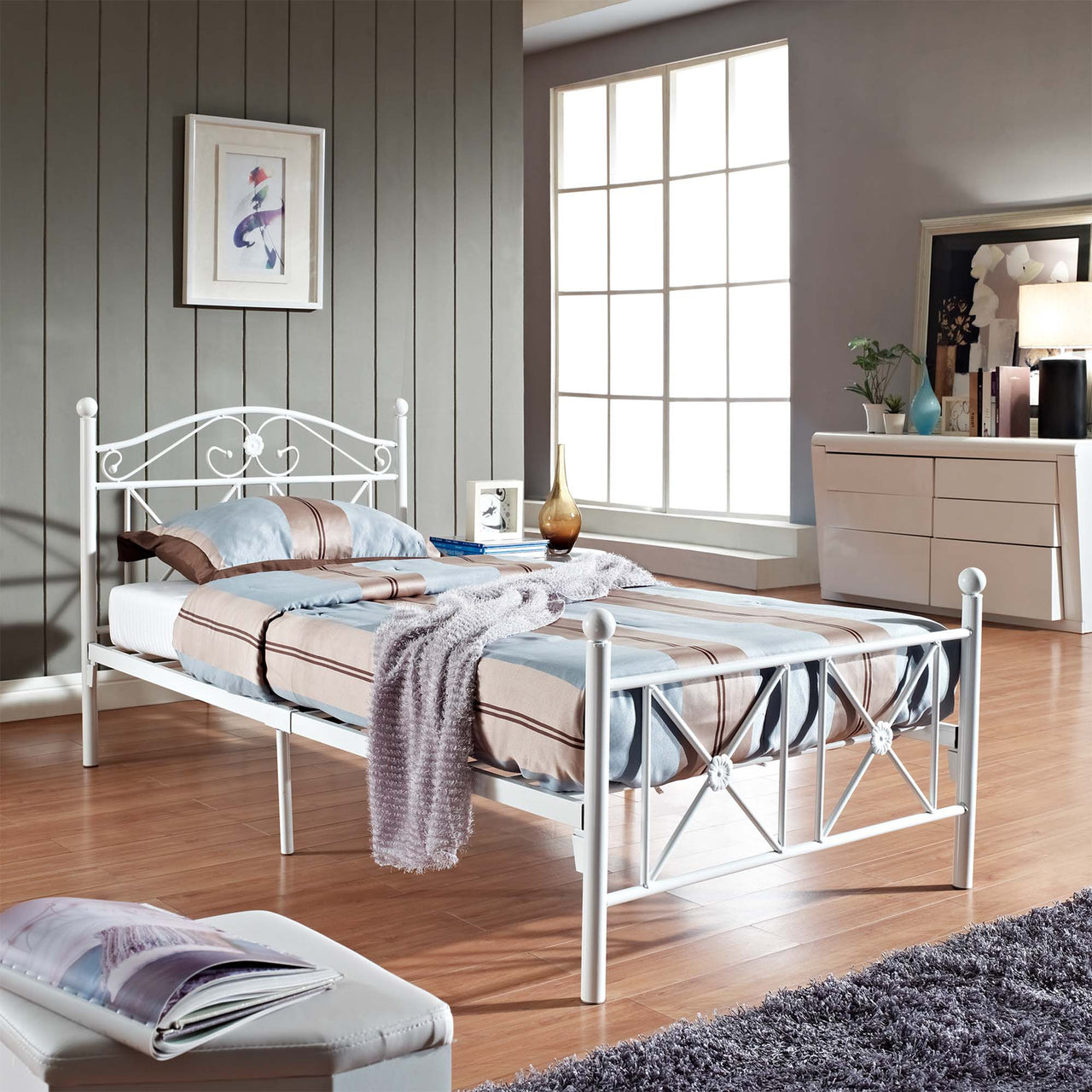 Sorwyn Twin Bed, White