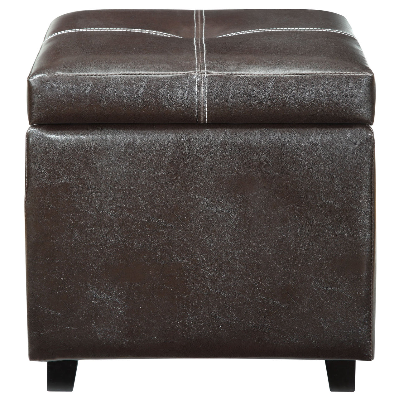 Trove Eco-Leather Ottoman, Espresso
