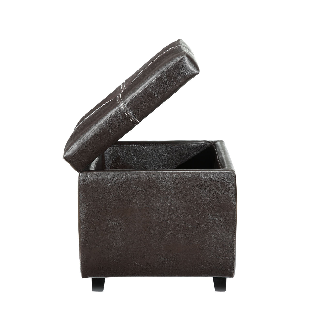 Trove Eco-Leather Ottoman, Espresso