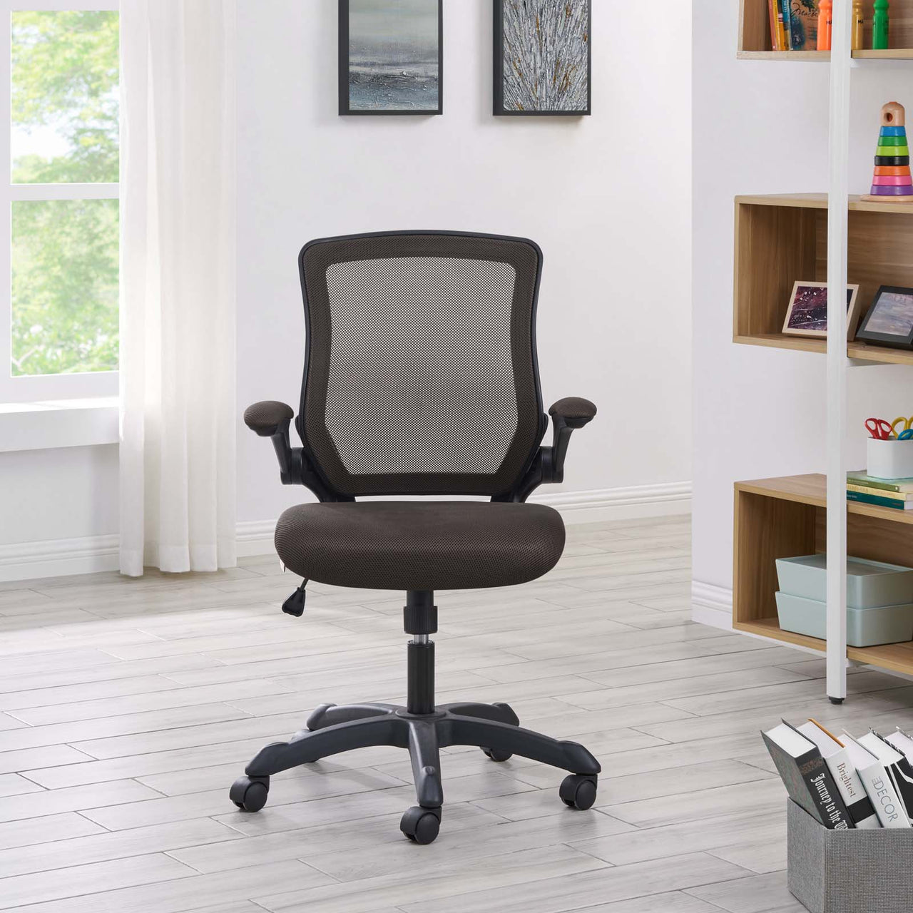 ErgoFlex Breathable Office Chair, Brown