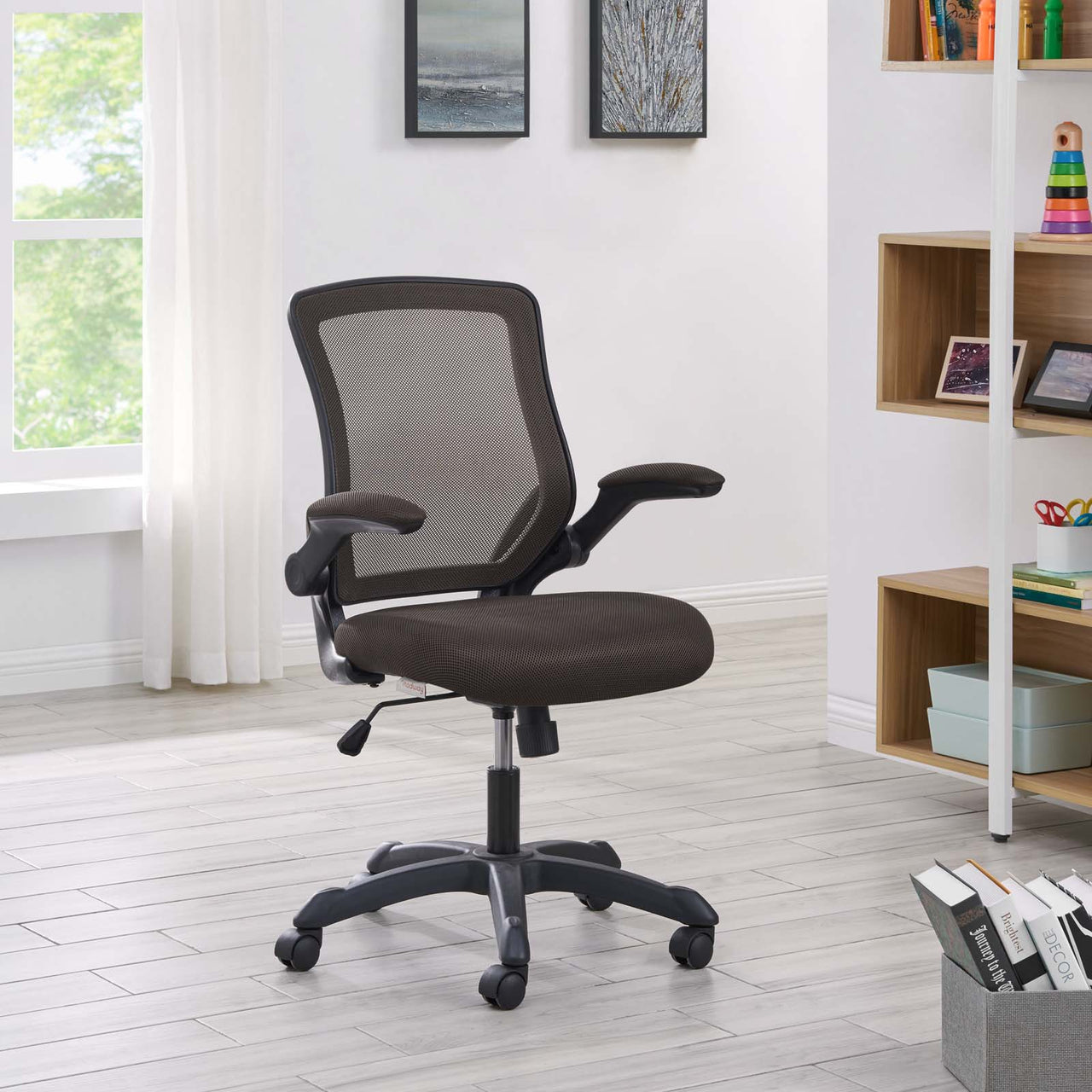 ErgoFlex Breathable Office Chair, Brown