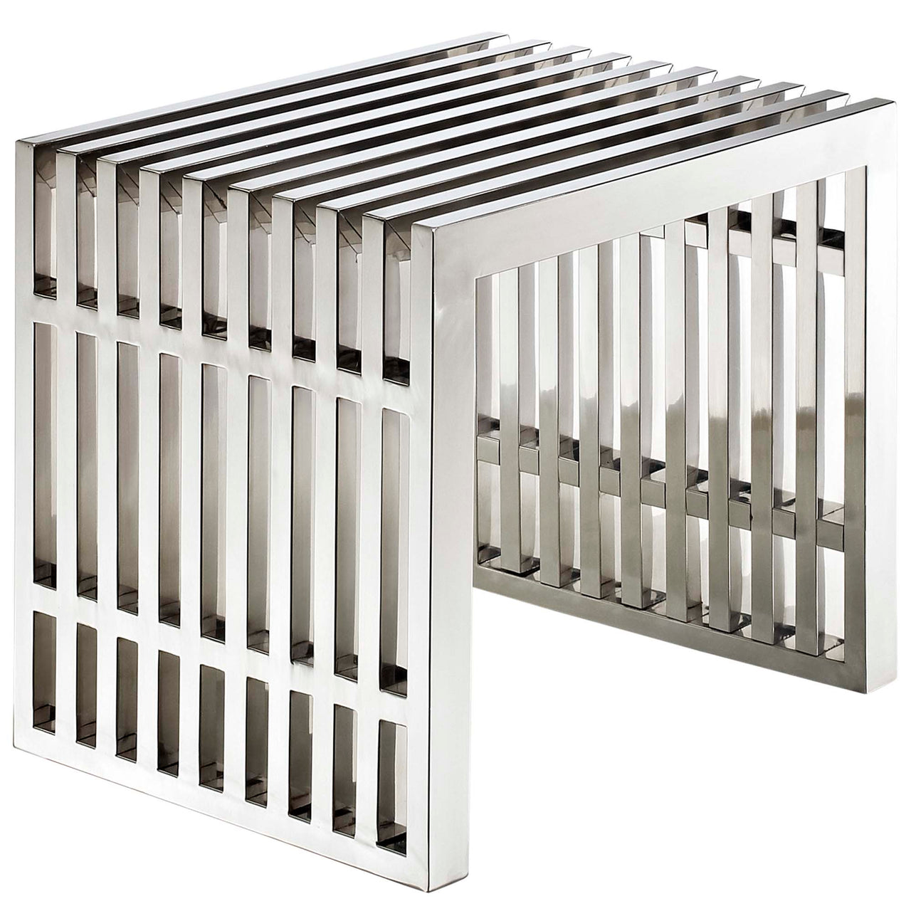 Gridiron Benches Set of 3, Silver
