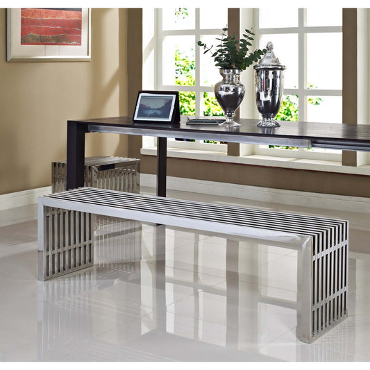 Orryx Benches Set of 2, Silver