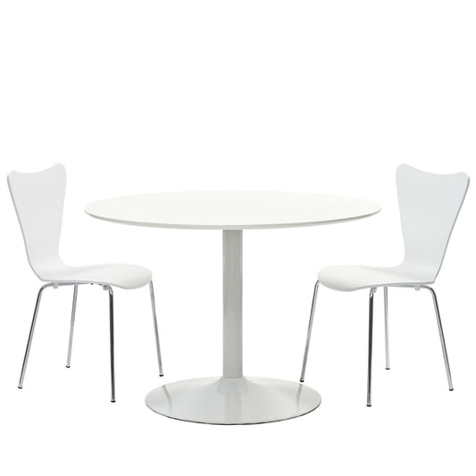 Corvelith 3-Piece Dining Set, White