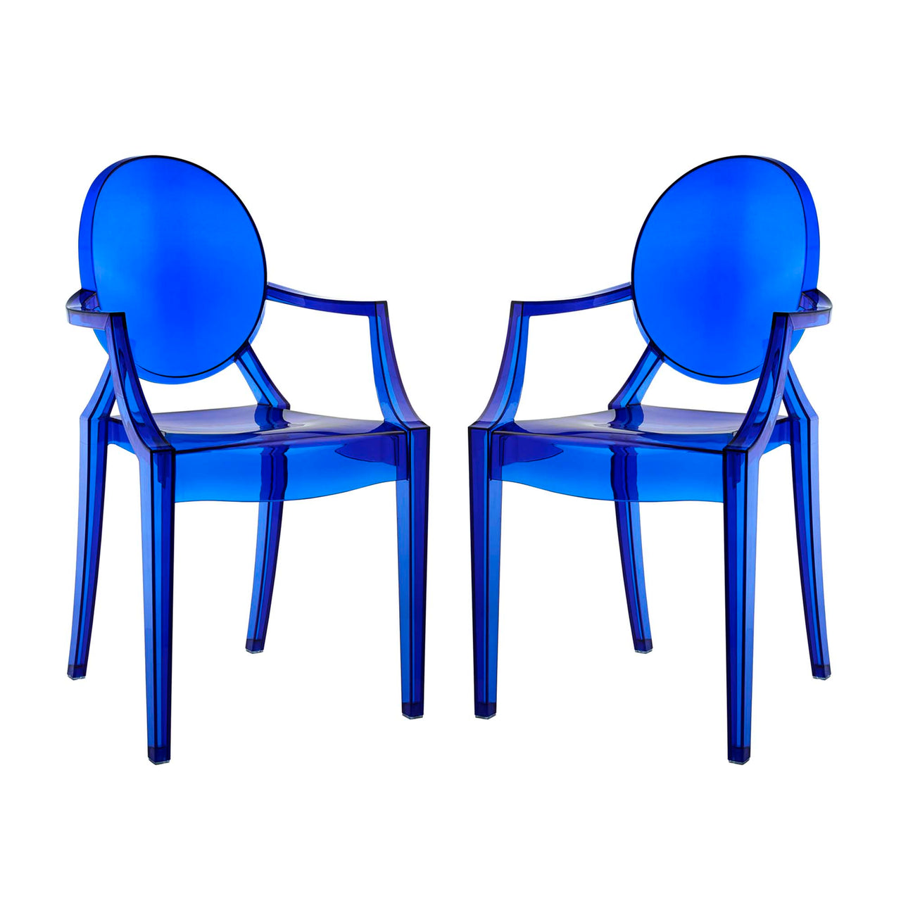 Elysian Indoor | Outdoor Dining Armchairs Set of 2, Blue