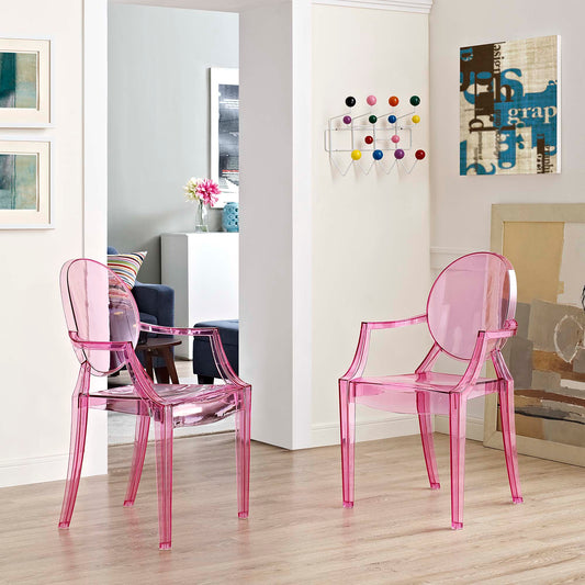 Elysian Indoor | Outdoor Dining Armchairs Set of 2, Pink
