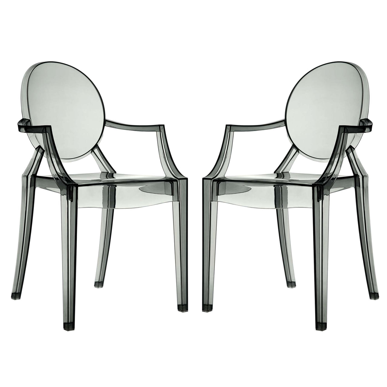 Elysian Indoor | Outdoor Dining Armchairs Set of 2, Smoke