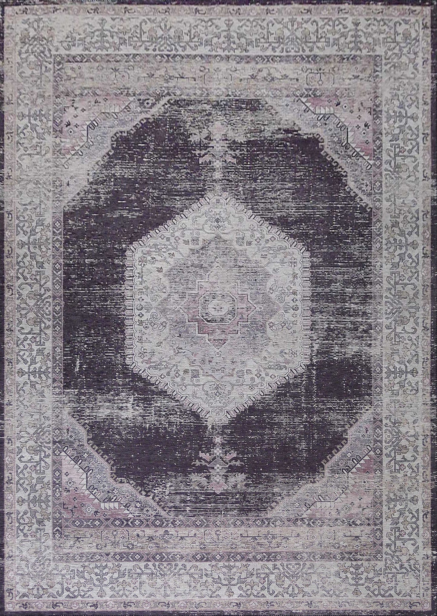 Elevate Persianesque IV Area Rug, Black