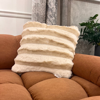 Rexa Faux Chinchilla Fur Throw Pillow, Assorted Colors