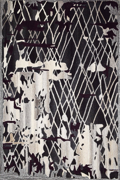 Finite Mosaics, Plaza Perspectives Area Rug, Purple & Ivory