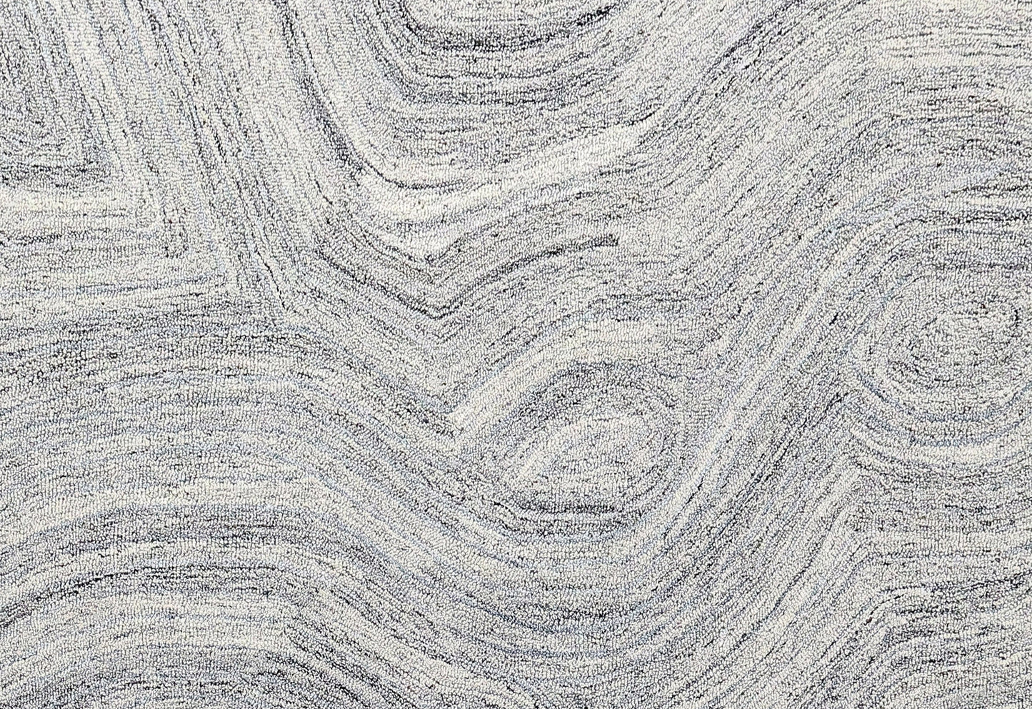 Finite Mosaics, Onyx Tunnels Area Rug, Silver & Gray