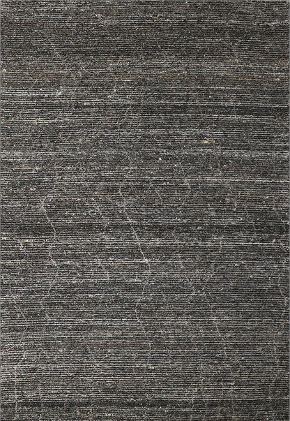 Finite Mosaics, Neutral Haze Area Rug, Charcoal & Coffee