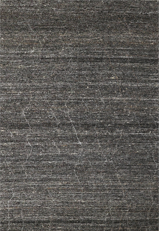Finite Mosaics, Neutral Haze Area Rug, Charcoal & Coffee