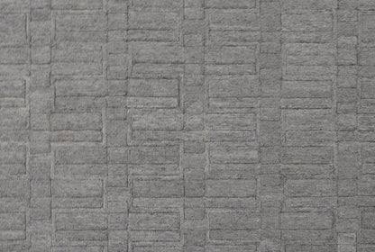 Finite Mosaics, Castle Brick Area Rug, Silver & Gray