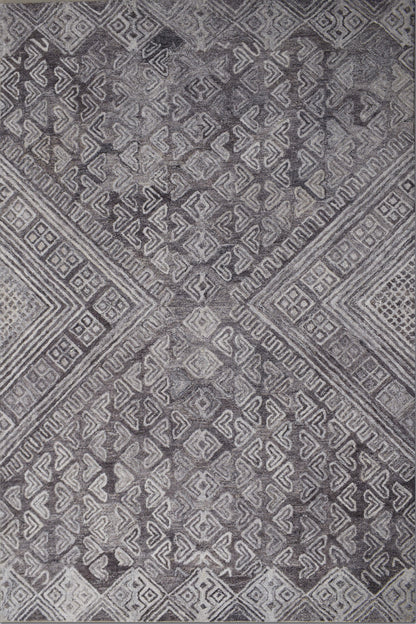 Finite Mosaics, Wayward Area Rug, Coffee & Silver
