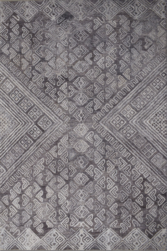 Finite Mosaics, Wayward Area Rug, Coffee & Silver