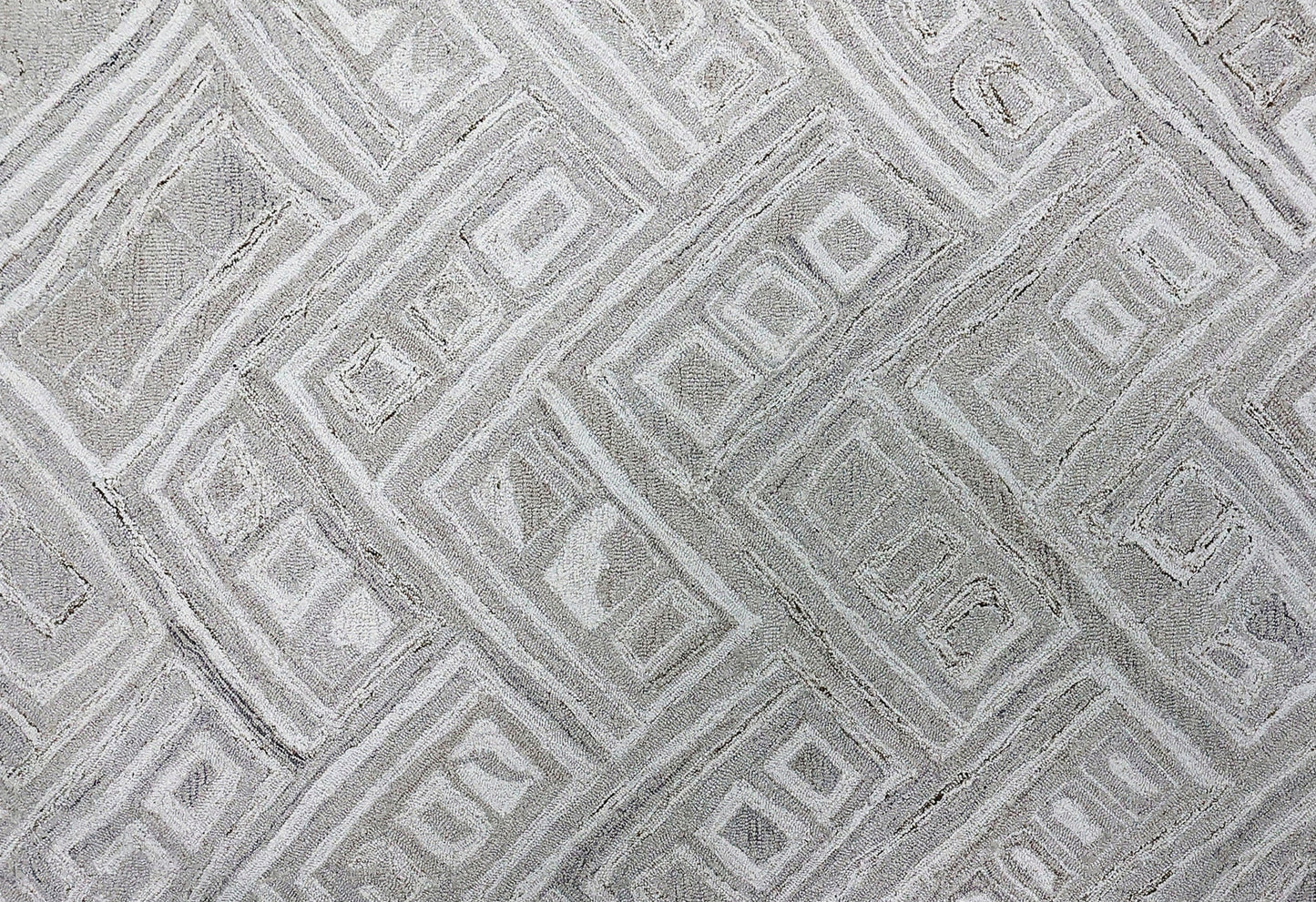 Finite Mosaics, Triad Assault Area Rug, Ivory & Beige