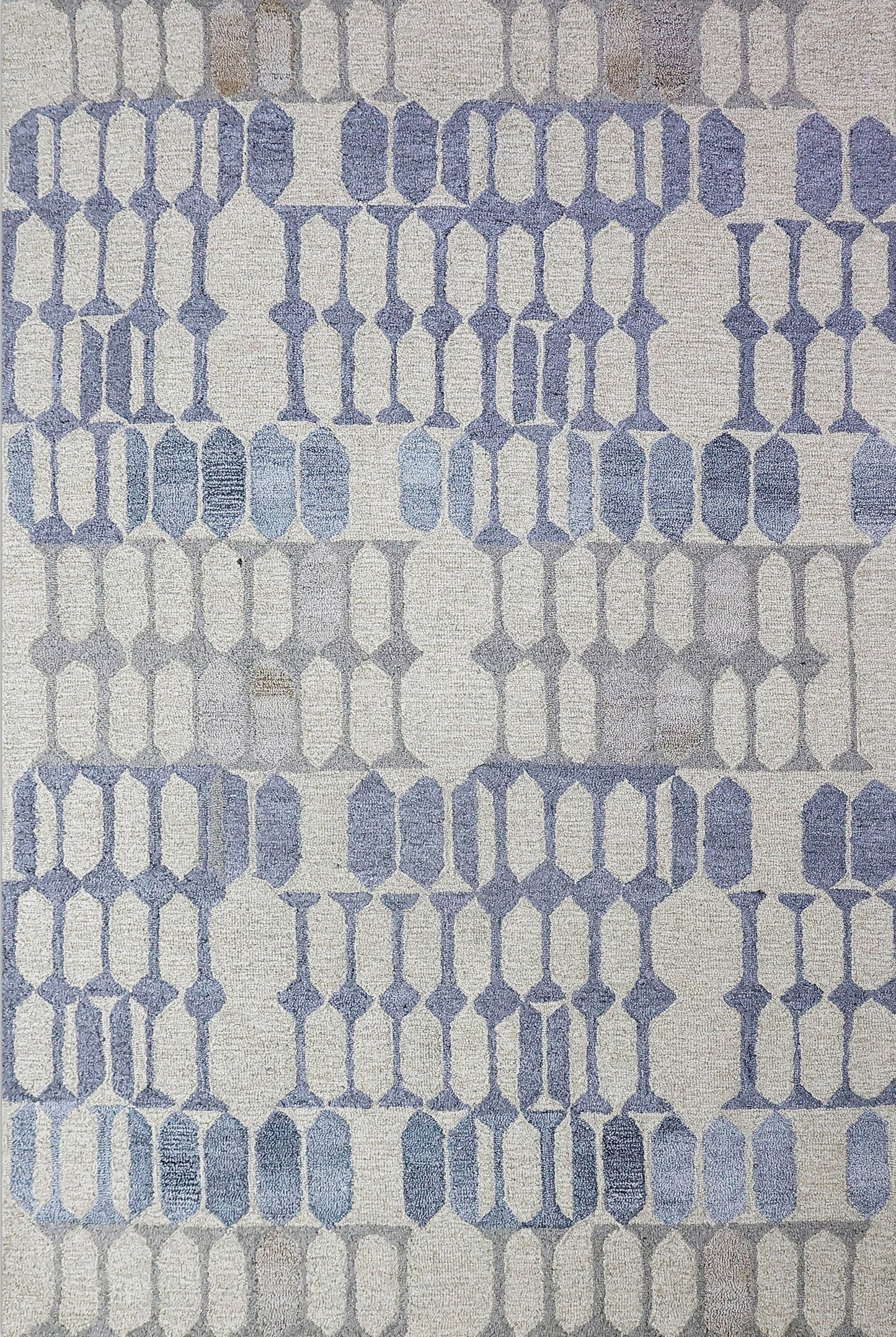 Finite Mosaics, Twilight Prism Area Rug, Beige & Blue