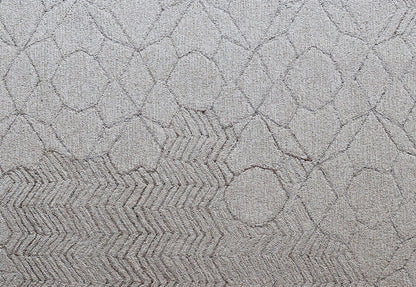 Finite Mosaics, Forced Evolution Area Rug, Beige & Ivory