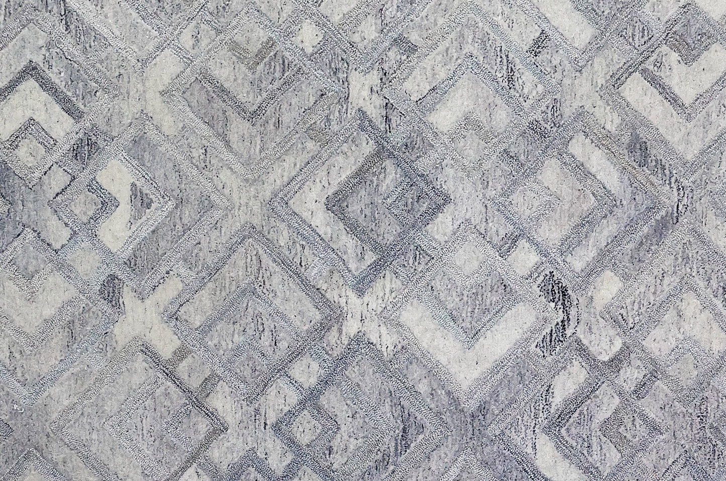 Finite Mosaics, Twilight Temple Area Rug, Silver & Gray