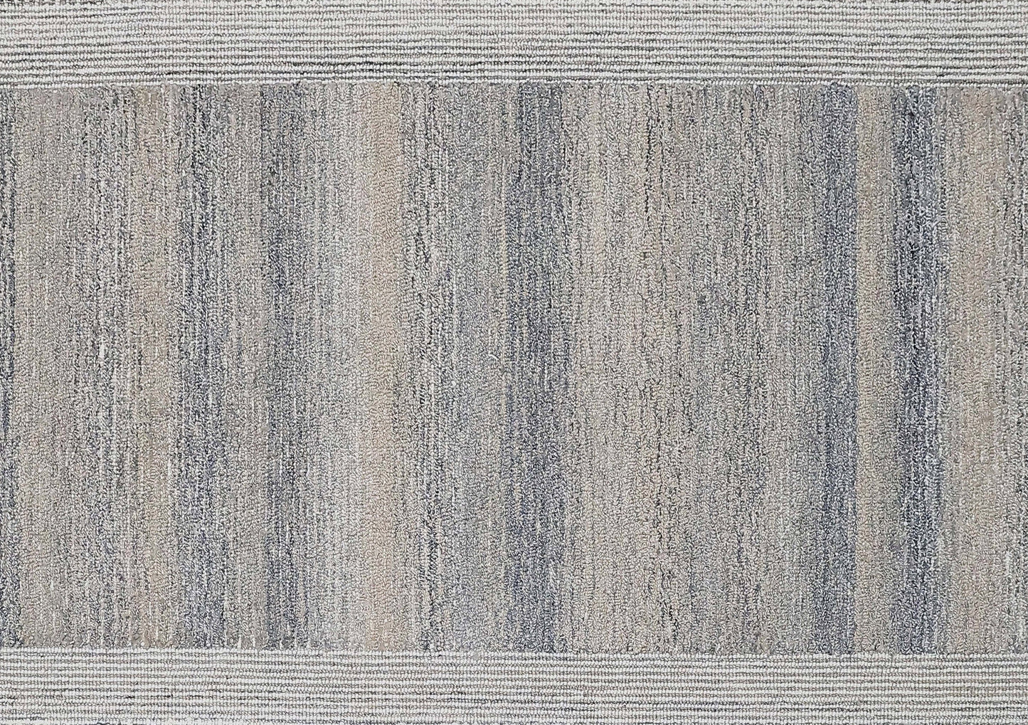 Finite Mosaics, Parallel Portal Area Rug, Ivory & Gray