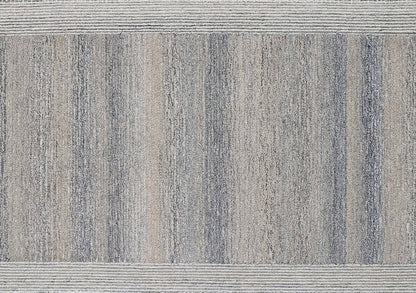 Finite Mosaics, Parallel Portal Area Rug, Ivory & Gray