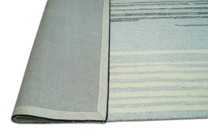 Finite Mosaics, Mysterious Plains Area Rug, Black & Ivory