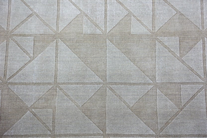 Finite Mosaics, Delta Wave Area Rug, Beige