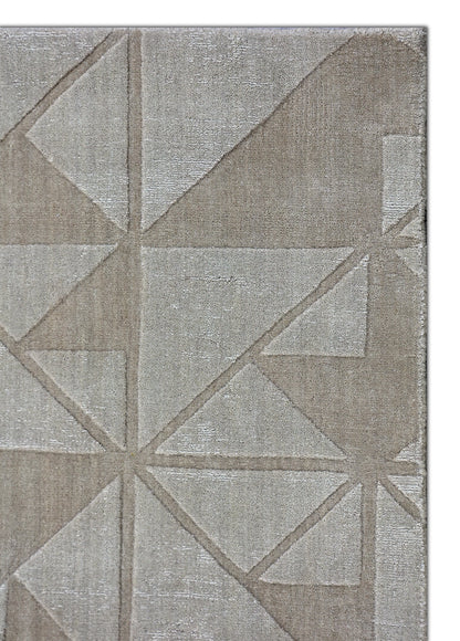 Finite Mosaics, Delta Wave Area Rug, Beige
