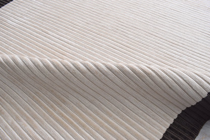 Finite Mosaics, Mirrored Edge Area Rug, Ivory & Brown