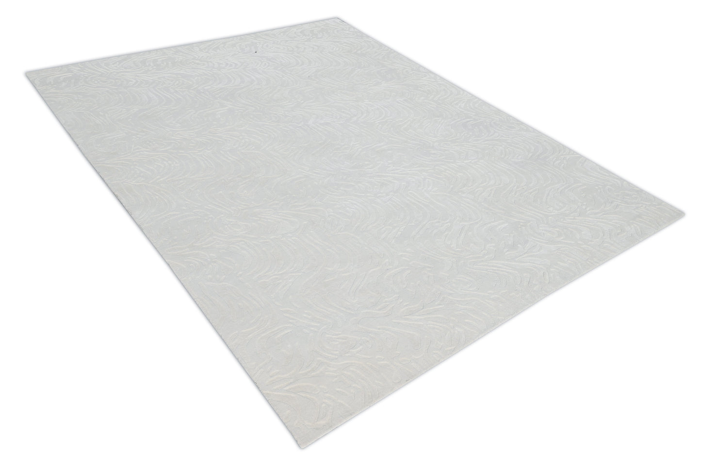 Finite Mosaics, Subliminal Illusion Area Rug, White