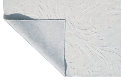 Finite Mosaics, Subliminal Illusion Area Rug, White