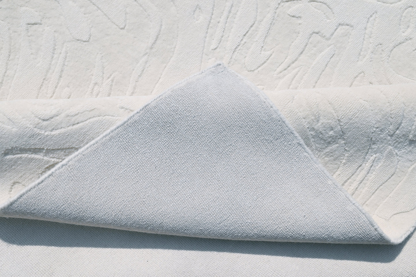 Finite Mosaics, Subliminal Illusion Area Rug, White