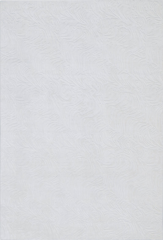 Finite Mosaics, Subliminal Illusion Area Rug, White