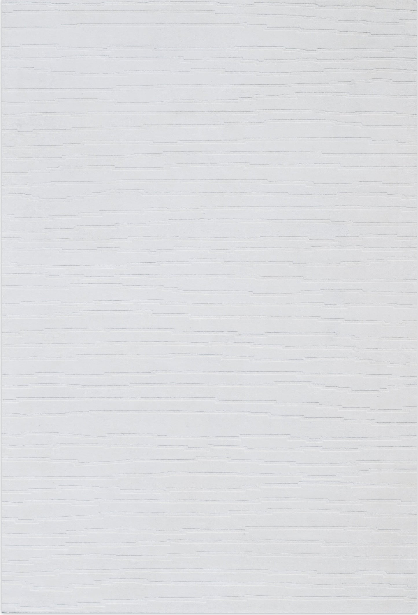 Finite Mosaics, Diverging Stripes Area Rug, White
