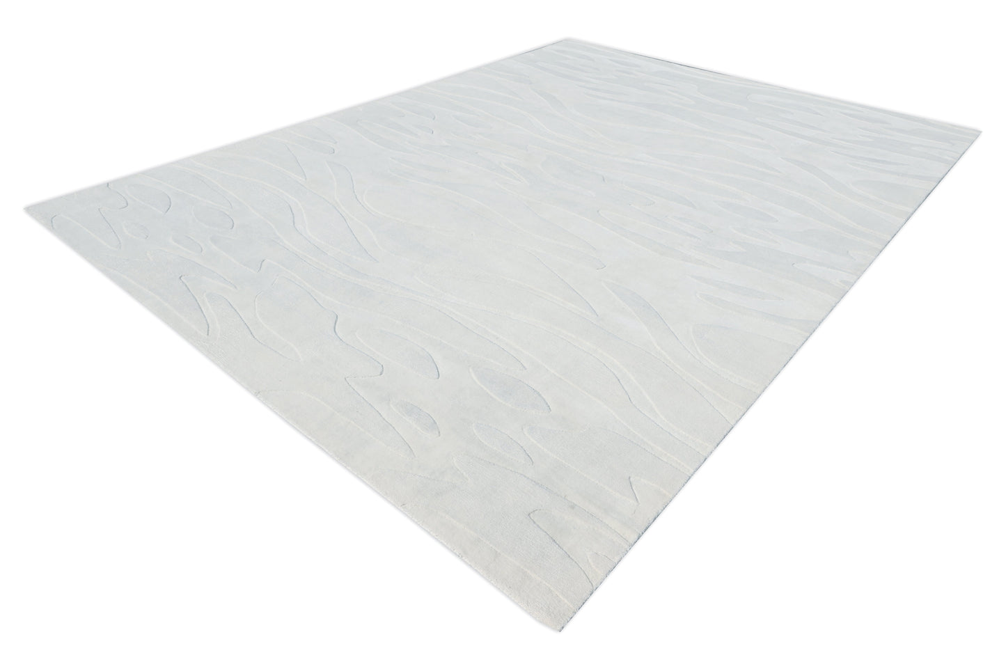 Finite Mosaics, Enigmatic Illusion Area Rug, White