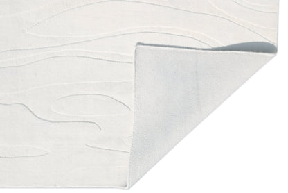 Finite Mosaics, Enigmatic Illusion Area Rug, White