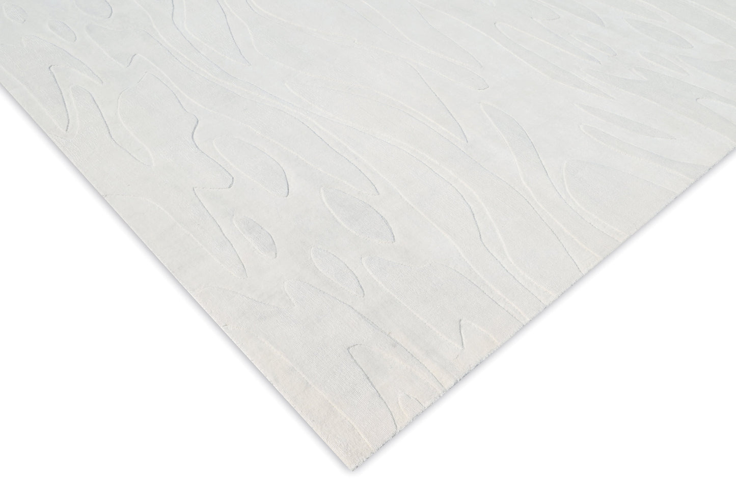 Finite Mosaics, Enigmatic Illusion Area Rug, White