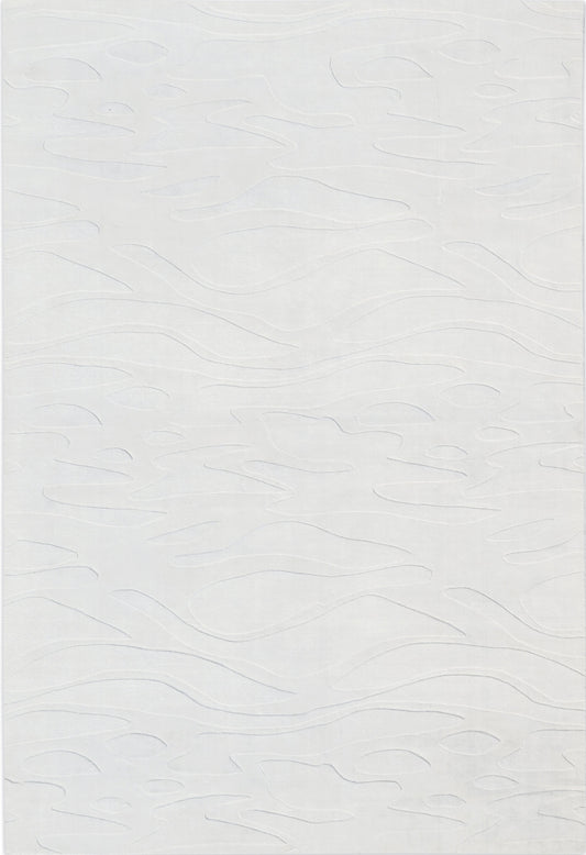 Finite Mosaics, Enigmatic Illusion Area Rug, White