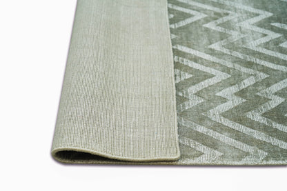 Finite Mosaics, Zig Zag Area Rug, Gray