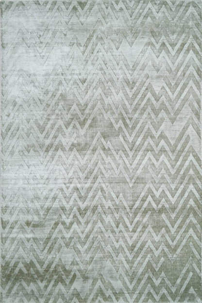 Finite Mosaics, Zig Zag Area Rug, Gray