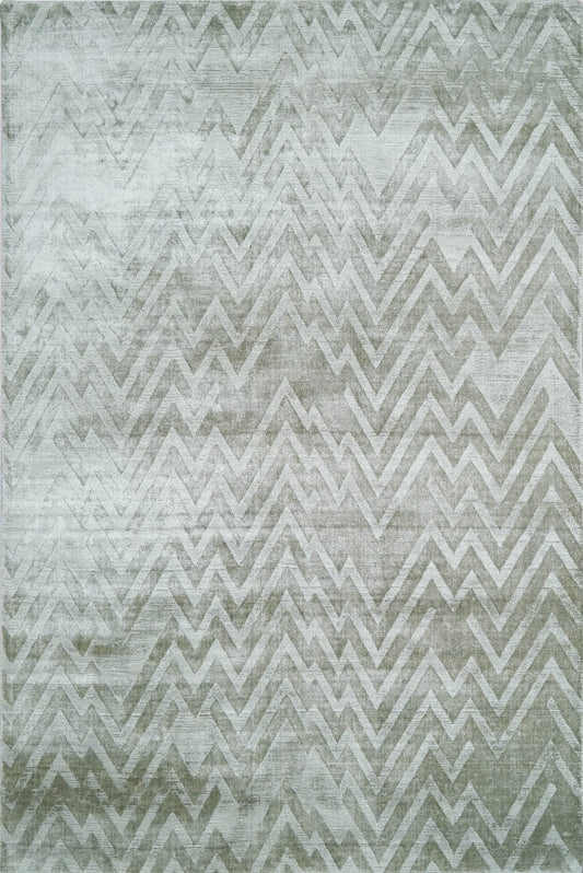 Finite Mosaics, Zig Zag Area Rug, Gray