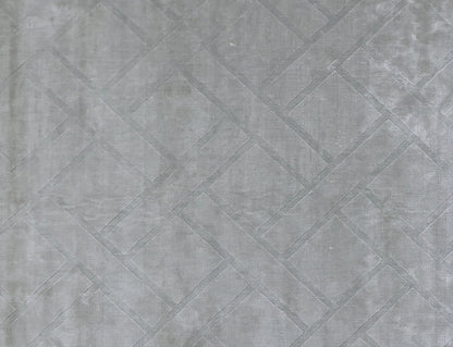 Finite Mosaics, Lattice Area Rug, Gray & Silver