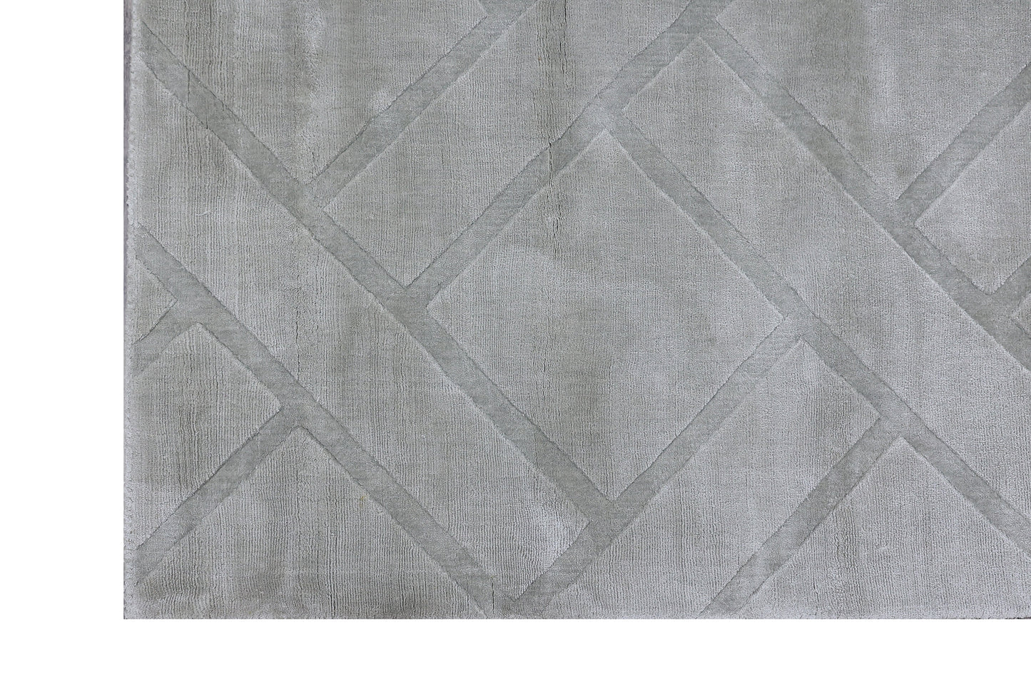 Finite Mosaics, Lattice Area Rug, Gray & Silver