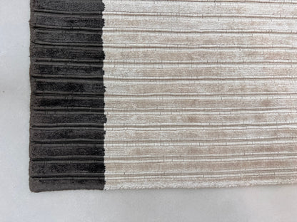 Finite Mosaics, Mirrored Edge Area Rug, Ivory & Brown