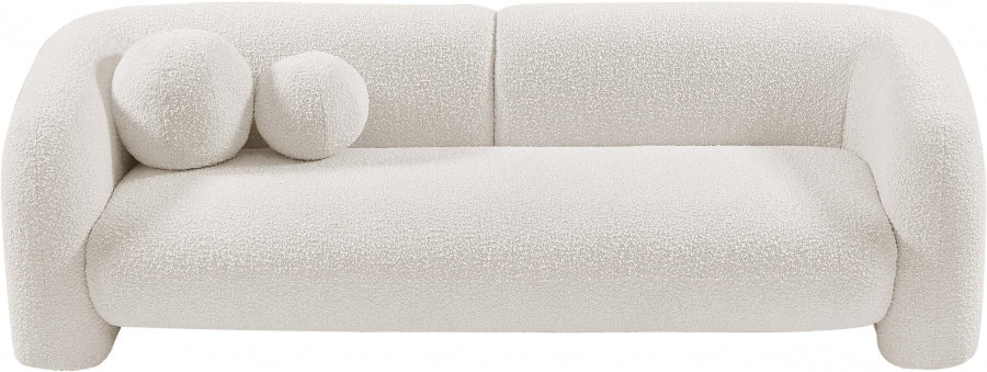 89” Boucle Fabric Upholstered Cynthia Sofa