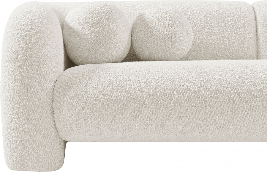 89” Boucle Fabric Upholstered Cynthia Sofa